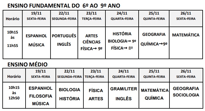 Read more about the article Calendário de Provas 4º Período